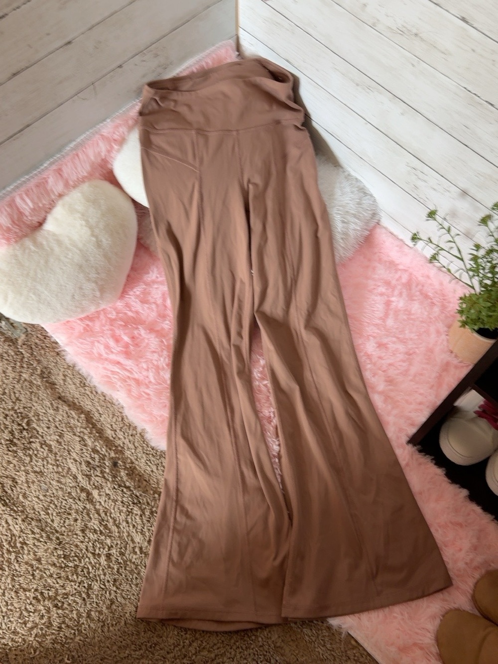 JoyLab Flare Leg Yoga Pants Brown/Taupe Size S